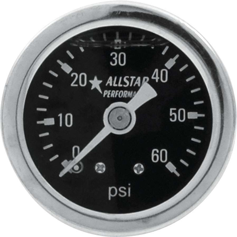 ALLSTAR PERFORMANCE 1.5in Gauge 0-60 PSI Liquid Filled ALL80204