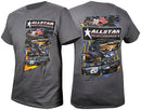 ALLSTAR PERFORMANCE T-Shirt Dark Gray Circle Track XXX-Large ALL99901XXXL
