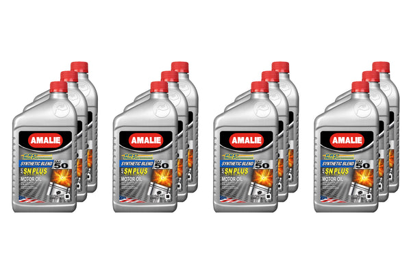 AMALIE PRO High Perf Syn Blend Oil 50W Case 12 x 1Qt 160-65656-56