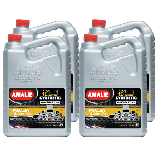 AMALIE XLO Ultimate Synthetic Blend 15w40 Case 4x1 Gal 160-79107-36