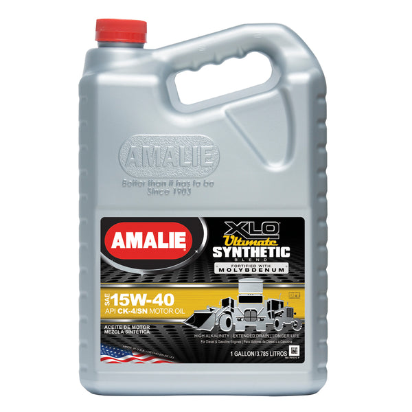 AMALIE XLO Ultimate Synthetic Blend 15w40 Case 1 Gal. AMA79107-36