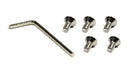 AMERICAN RACING WHEELS Center Cap Replacement Set - 5 Screws & Key 970076