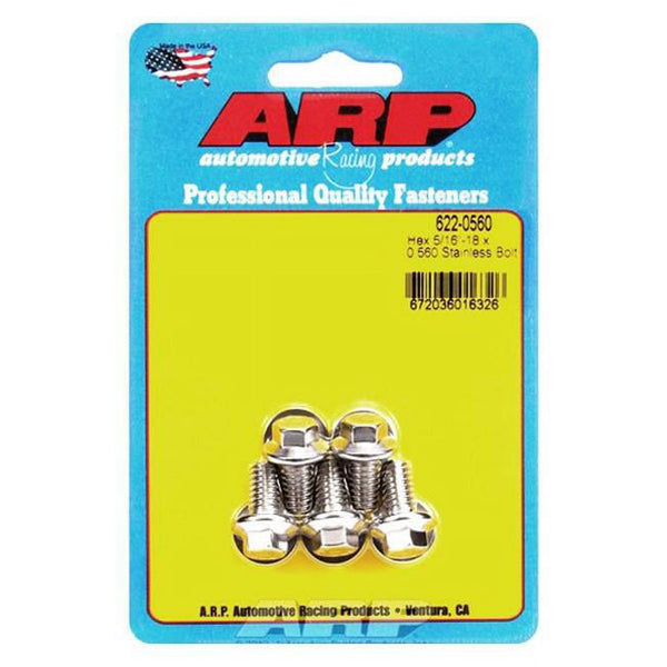 ARP INC. 622-0560 5/16-18 X 0.560 HEX SS BOLTS
