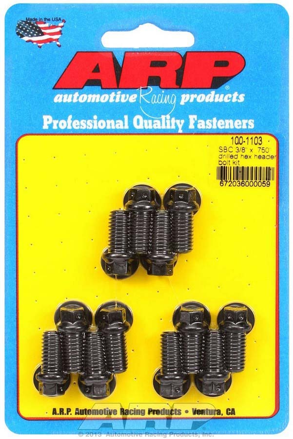 ARP Header Bolt Kit - 6pt. 3/8 x .750 UHL (12) 100-1103