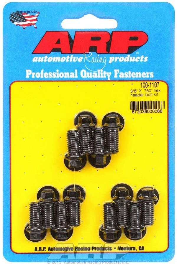 ARP Header Bolt Kit - 6pt. 3/8 x .750 UHL (12) 100-1107