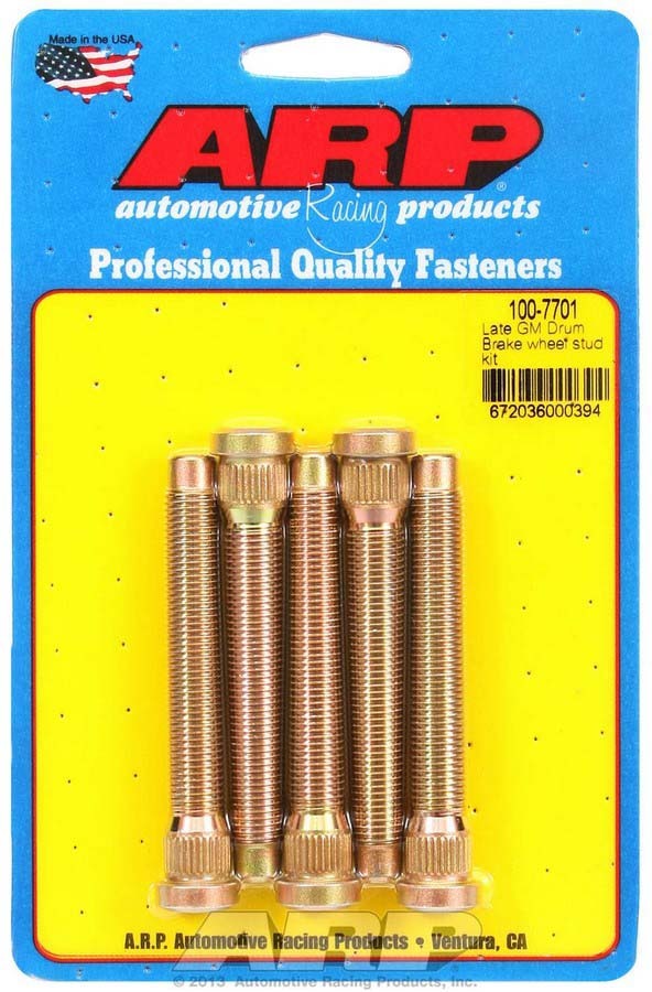 ARP Wheel Stud Kit - 7/16-20 3.165/.486 Knurl (5) 100-7701