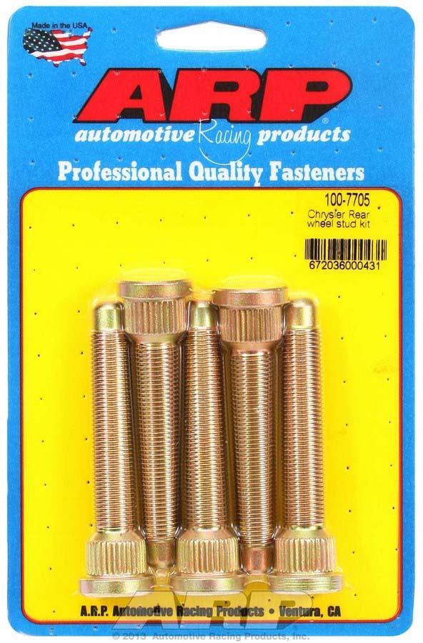 ARP Wheel Stud Kit - 1/2-20 3.125/.680 Knurl (5) 100-7705