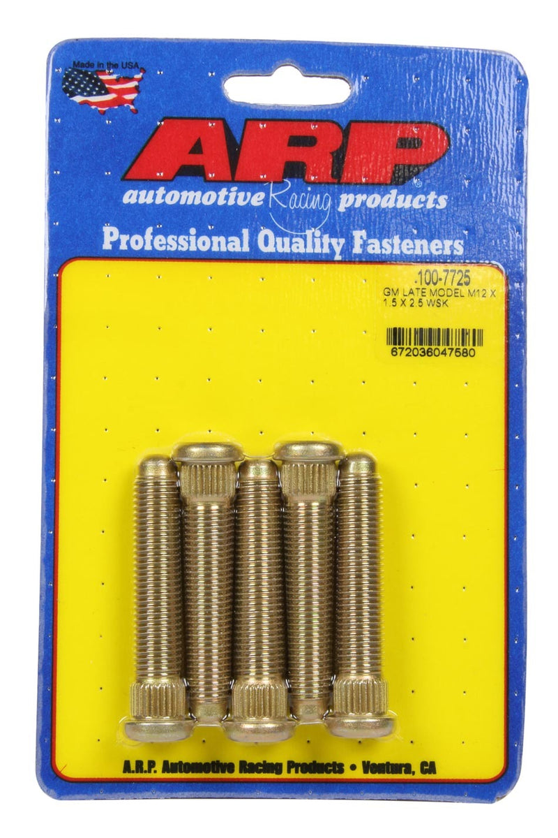 ARP Wheel Stud Kit 5pk GM L/M 12mm x 1.5 x 2.5 100-7725