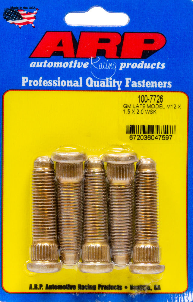 ARP Wheel Stud Kit 12mm x 1.5 x 2.0 (5pk) 100-7726