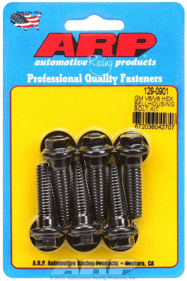 ARP Bellhousing Bolt Kit - 6pt. GM V6/V8 129-0901