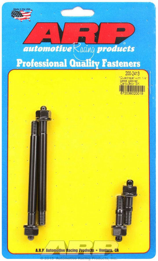 ARP Carb Stud Kit Quadrajet w/1/4in Thick Gasket 200-2413