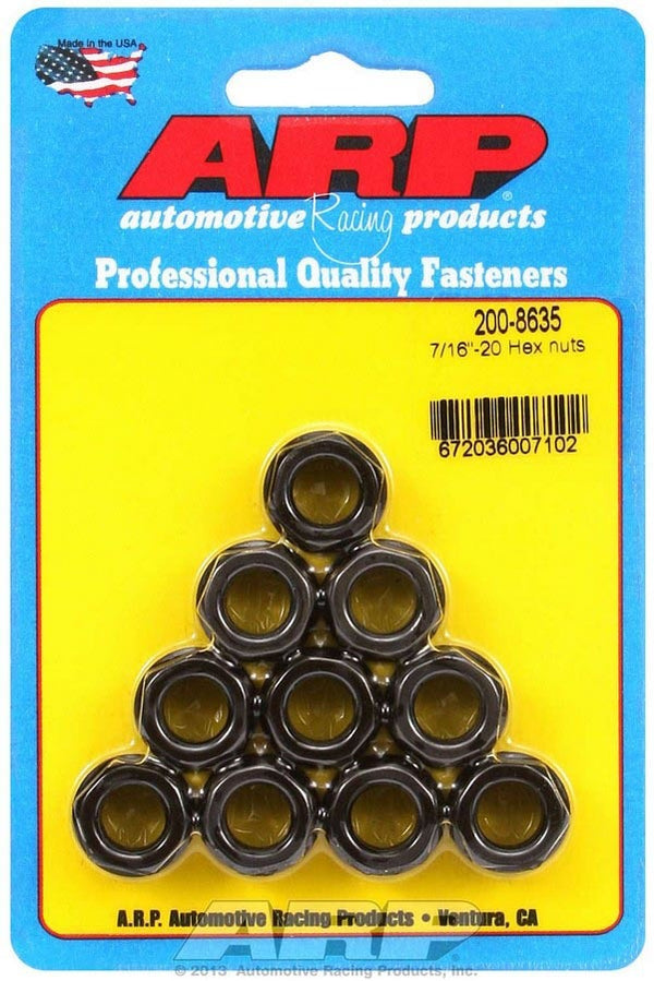 ARP Hex Nuts - 7/16-20 (10) 200-8635