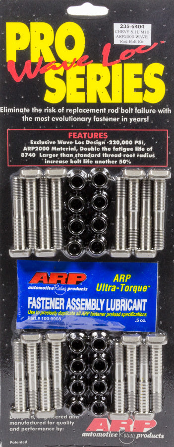 ARP BBC 8.1L M10 Rod Bolt Kit ARP2000 Pro Wave-Loc 235-6404