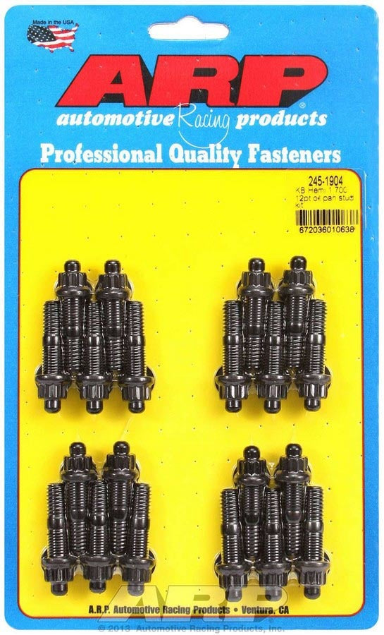 ARP Oil Pan Stud Kit - KB Hemi w/12pt. Nuts 245-1904