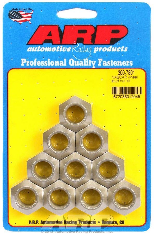 ARP Nascar Wheel Stud Nut Kit (10) 300-7801