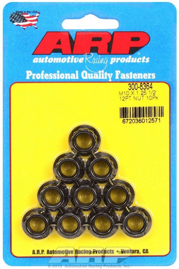 ARP 10mm x 1.25 12pt. Nuts (10) 300-8364