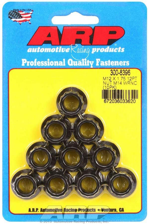 ARP 12mm x 1.75 12pt. Nuts (10) 300-8396