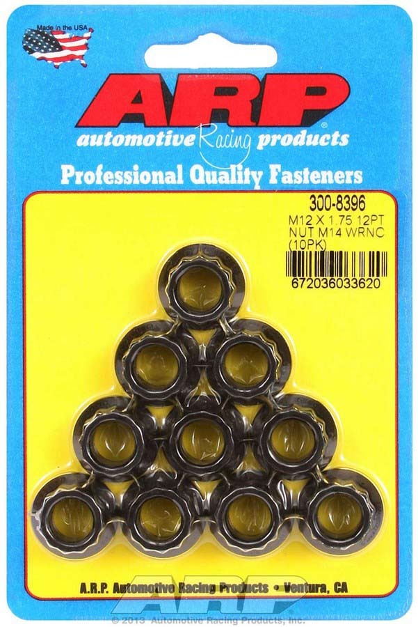 ARP 12mm x 1.75 12pt. Nuts (10) 300-8396