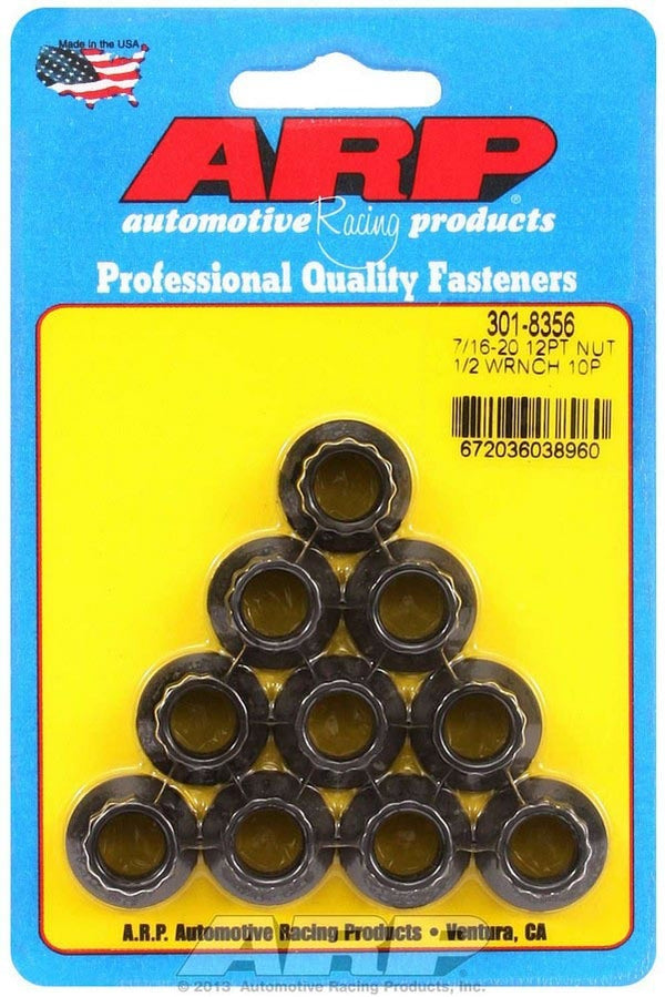 ARP 7/16-20 12pt Nuts (10pk) 301-8356
