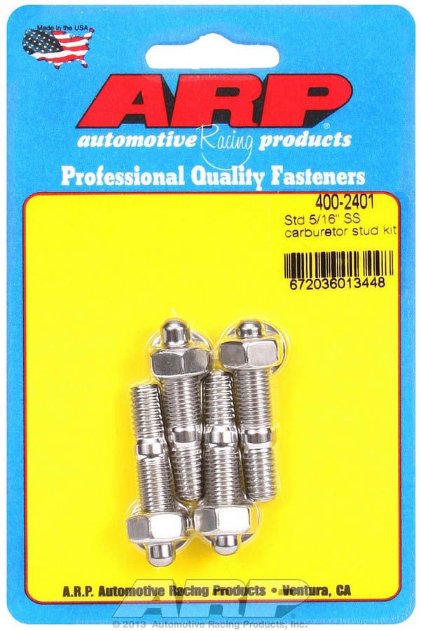 ARP S/S Carburetor Stud Kit 5/16in x 1.700in OAL 400-2401