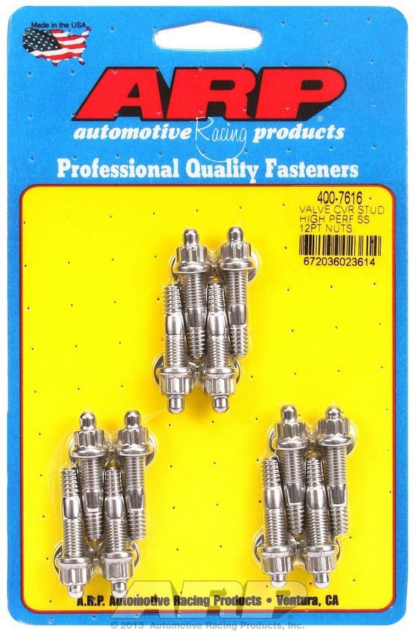 ARP S/S Valve Cover Stud Kit 12pt. (12) 400-7616