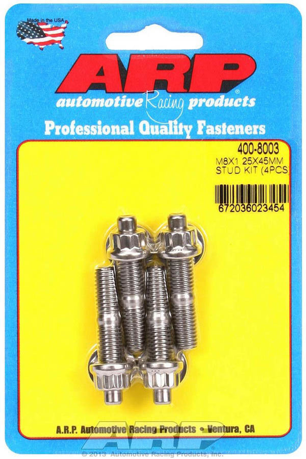 ARP S/S Stud Kit - (4) M8 x 1.25in x 45mm 400-8003
