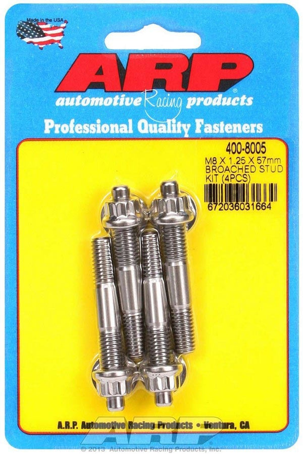 ARP S/S Stud Kit - (4) M8 x 1.25in x 57mm 400-8005