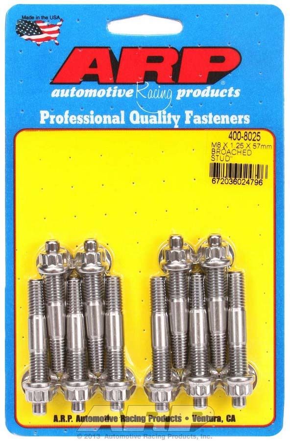 ARP S/S Stud Kit - (10) M8 x 1.25in x 57mm 400-8025