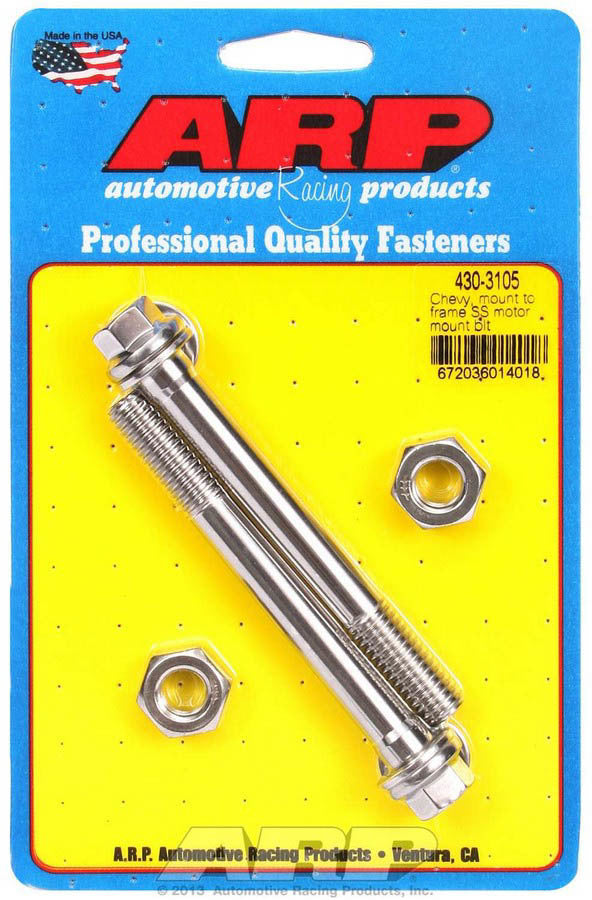 ARP Chevy S/S Motor Mount to Frame Bolt Kit - 6pt. 430-3105