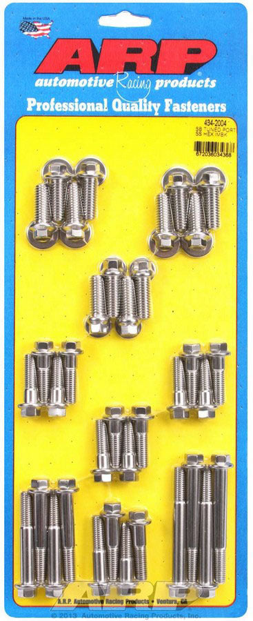 ARP SBC S/S Intake Bolt Kit 6pt. 434-2004