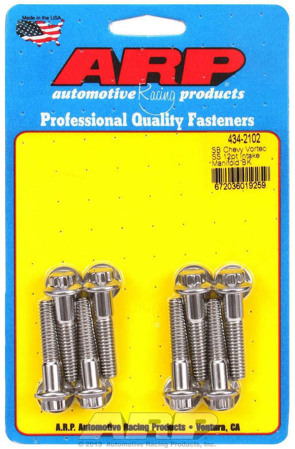 ARP SBC S/S Intake Bolt Kit 12pt. 434-2102