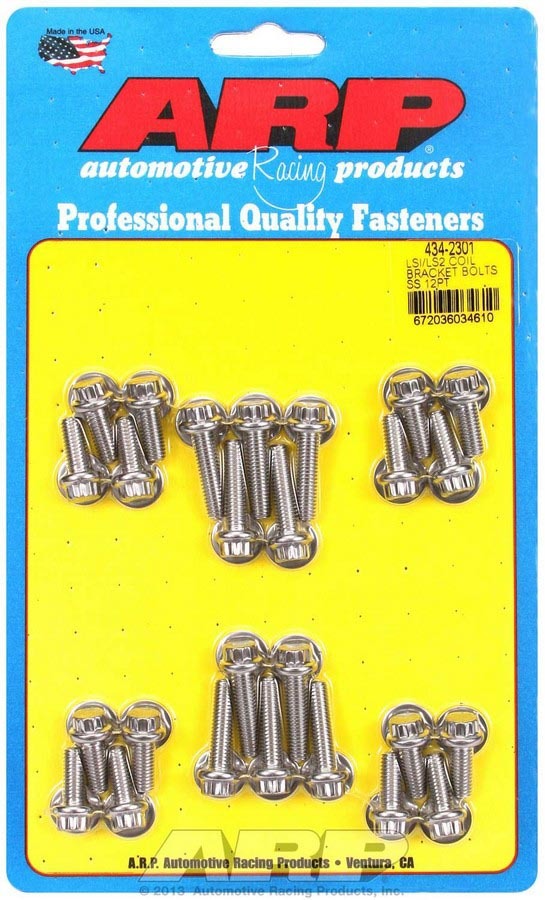 ARP S/S Coil Bracket Bolt Kit - 12pt. LS1/LS2 434-2301