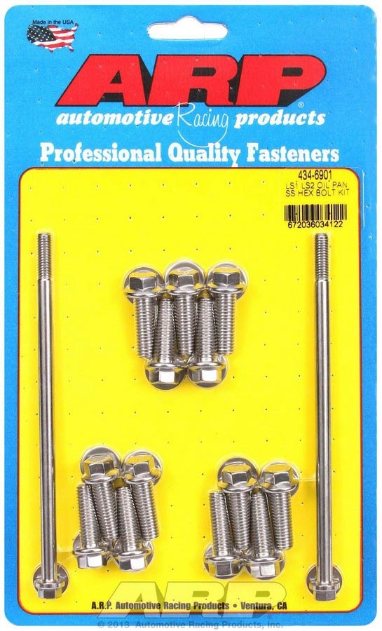 ARP S/S Oil Pan Bolt Kit 6pt. LS1/LS2 434-6901