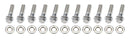 ARP S/S Valley Cover Bolt Kit - 6pt. LS1/LS2 434-8001