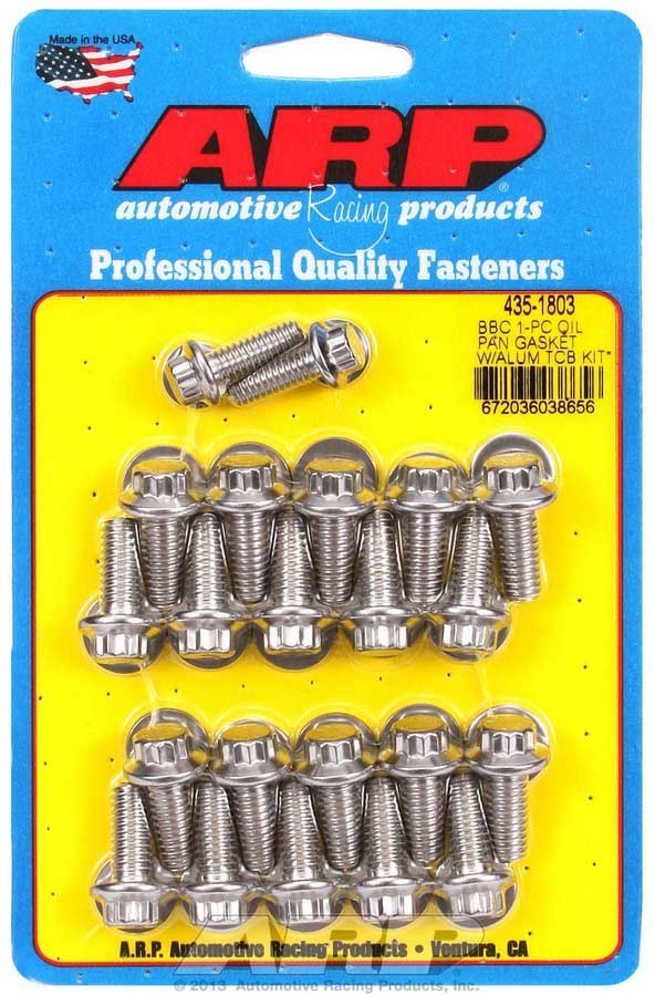 ARP BBC S/S Oil Pan Bolt Kit 12pt. 435-1803
