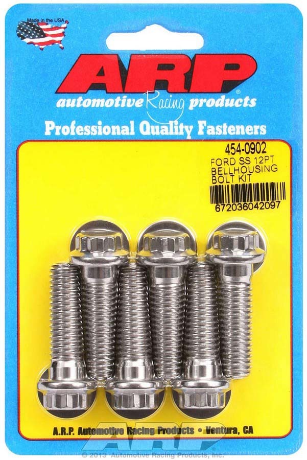 ARP S/S Bellhousing Bolt Kit - 12pt. Ford 454-0902