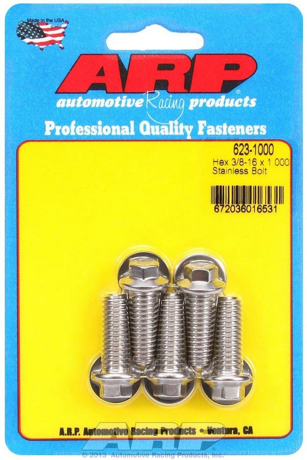 ARP S/S Bolt Kit - 6pt. (5) 3/8-16 x 1.000 623-1000
