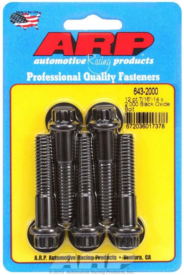 ARP Bolt Kit - 12pt. (5) 7/16-14 x 2.000 643-2000