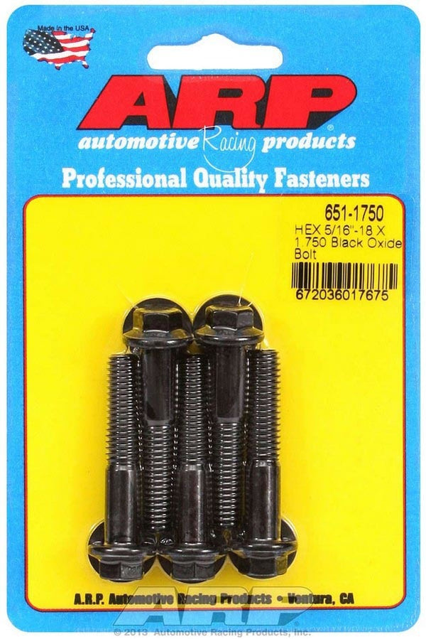 ARP Bolt Kit - 6pt 5pk 5/16-18 x 1.750 651-1750