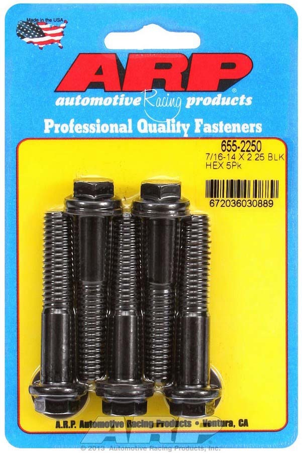ARP 7/16-14 x 2.250 6pt Bolt Kit (5pk) 655-2250