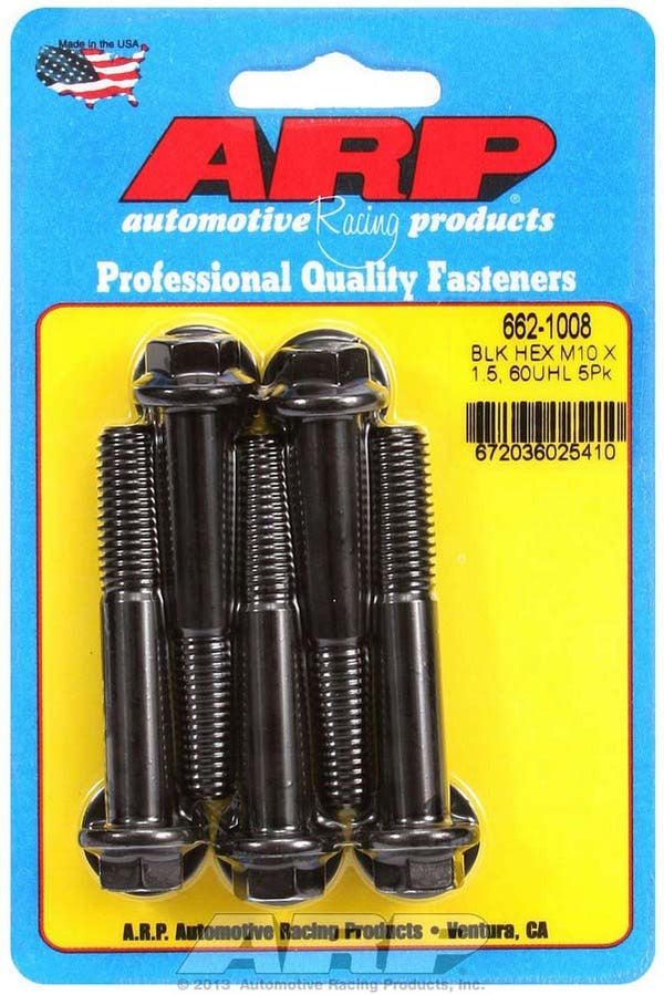 ARP Bolt Kit - 6pt. (5) 10mm x 1.5 x 60mm 662-1008