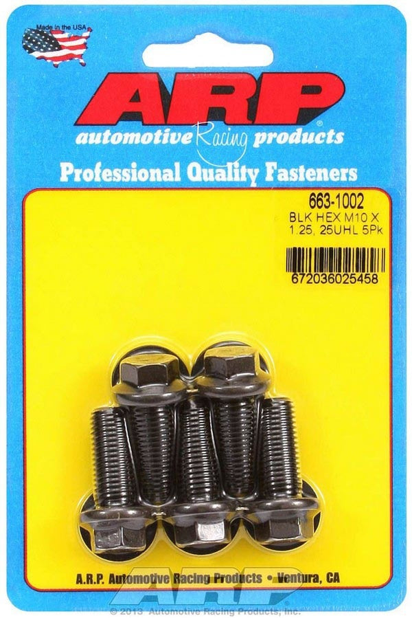 ARP Bolt Kit - 6pt 5pk 10mm x 1.25 x 25mm 663-1002