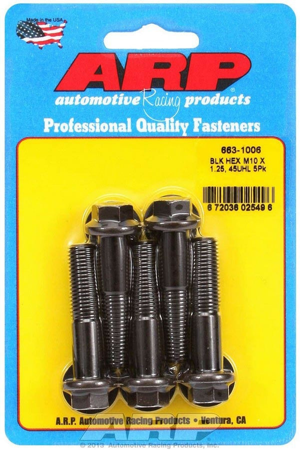 ARP Bolt Kit - 6pt 5pk 10mm x 1.25 x 45mm 663-1006
