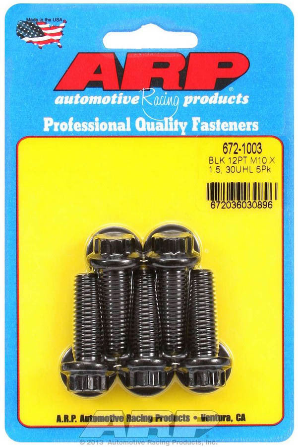 ARP Bolt Kit 12pt 5pk 10mm x 1.50 x 30mm 672-1003