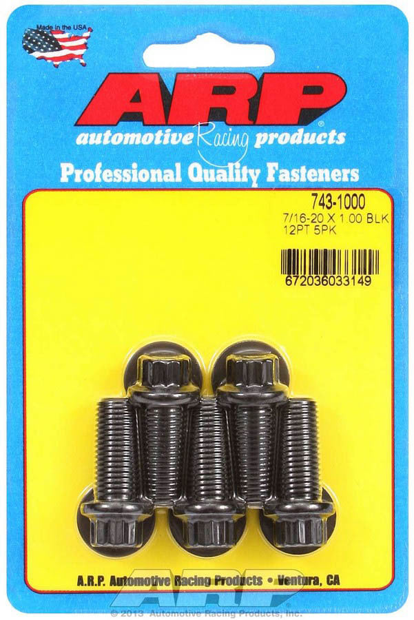 ARP Bolt Kit - 12pt. (5) 7/16-20 x 1.000 743-1000