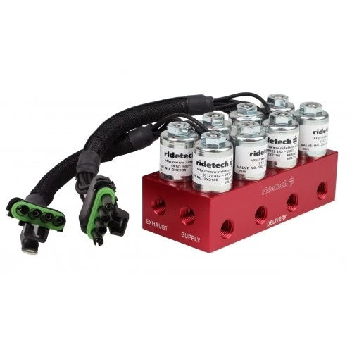 RIDETECH Air Valve Block RidePro 4-Way with 1/4in NPT 31934001