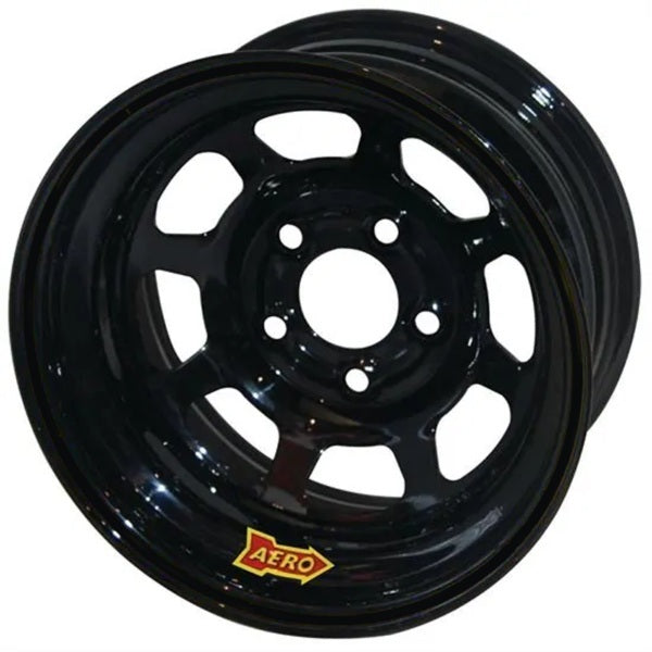 AERO RACE WHEELS 15x8 3in. 5.00 Black 50-185030