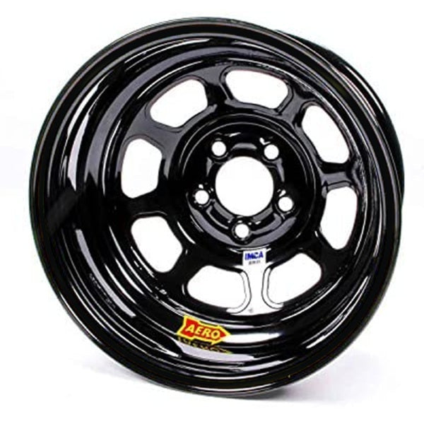 AERO RACE WHEELS 15x8 2in 5.00 Black w/ 3 Tabs for Mudcover 52-185020T3