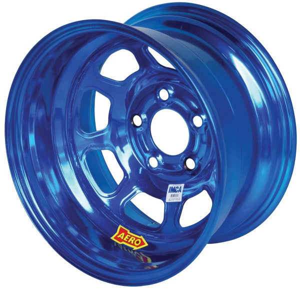 AERO RACE WHEELS 15x8 2in 5.00 Blue Chrome 52-985020BLU