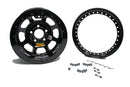 AERO RACE WHEELS 15x8 4in 5.00 Black w/ Black Ring 53-185040-BLKRING